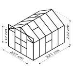 STEKLEN RASTLINJAK VITAVIA MERIDIAN 2 8300 ESG3MM SMARAGDNA 2.6MX3.2M - slika 4