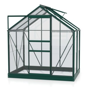 STEKLEN RASTLINJAK VITAVIA PLANET 2500 ESG 3MM, 1,95X1,31 SMARAGDNA - RASTLINJAK+OKVIR ZA TEMELJ