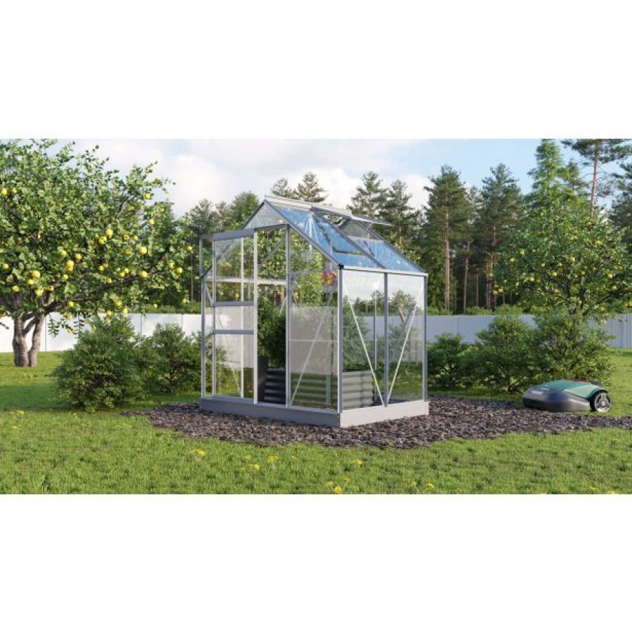 STEKLEN RASTLINJAK VITAVIA PLANET 2500 ESG 3MM, 1,95X1,31M ALU - RASTLINJAK+ OKVIR ZA TEMELJ - slika 2