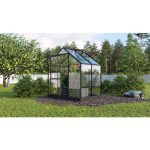 STEKLEN RASTLINJAK VITAVIA PLANET 2500 ESG 3MM, 1,95X1,31M ČRNA - RASTLINJAK+ OKVIR ZA TEMELJ - slika 2