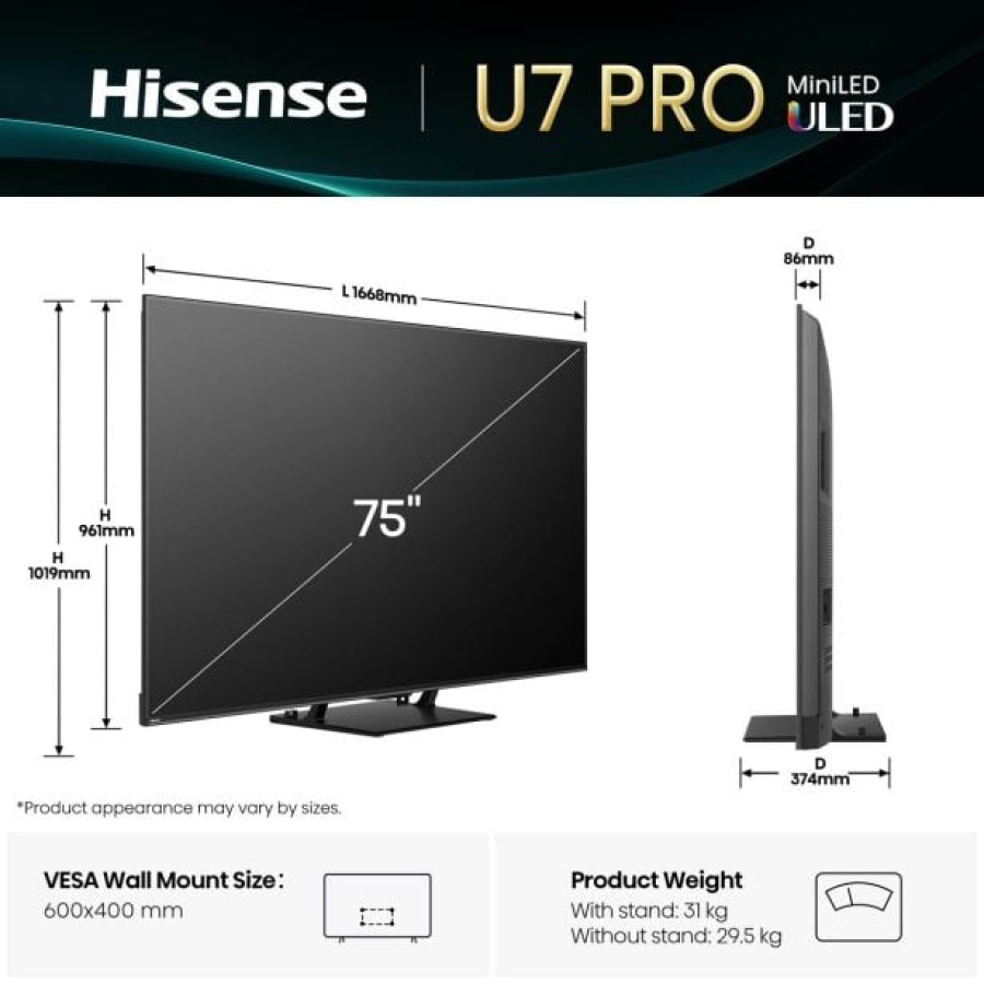 TELEVIZOR HISENSE 75U7Q PRO - slika 7
