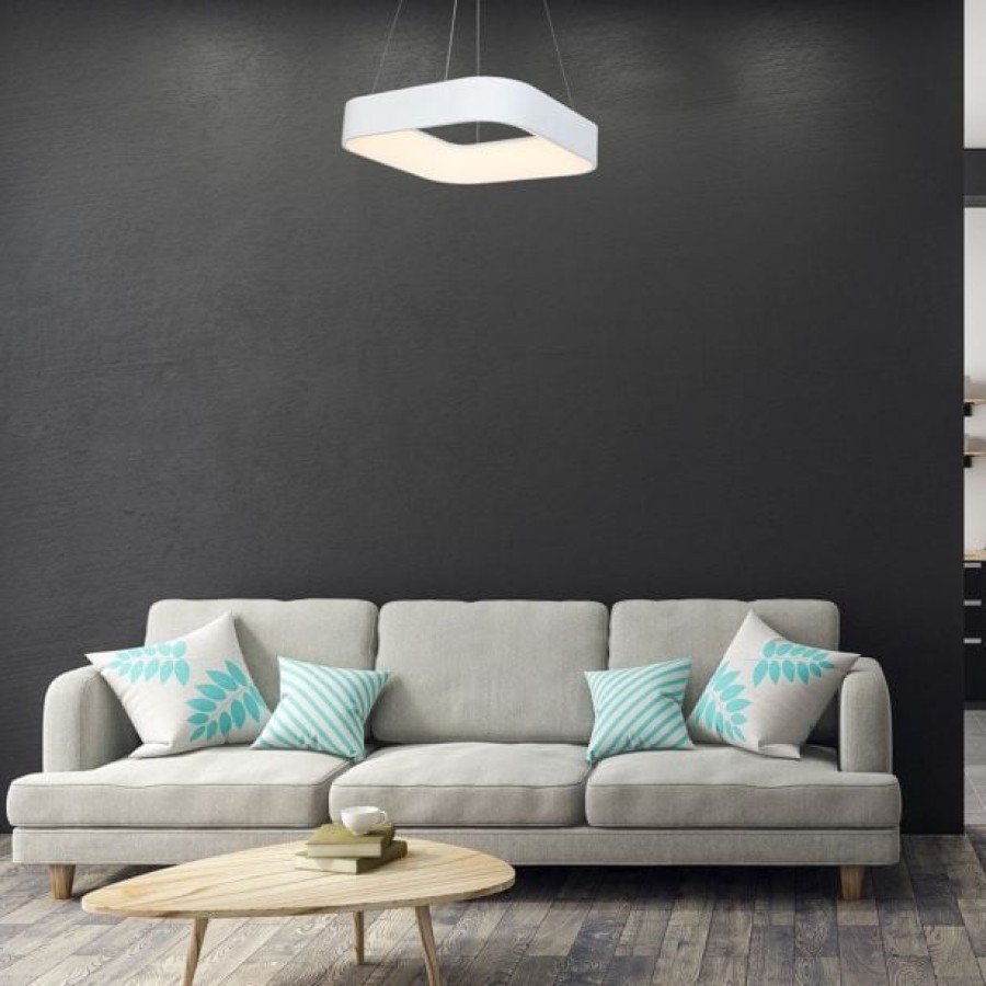 VISEČA SVETILKA MILAGRO ASTRO BELA 24W LED ML569 - slika 11