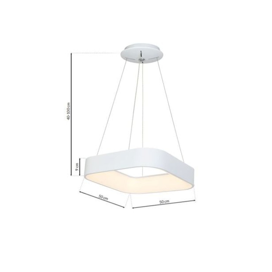 VISEČA SVETILKA MILAGRO ASTRO BELA 24W LED ML569 - slika 14