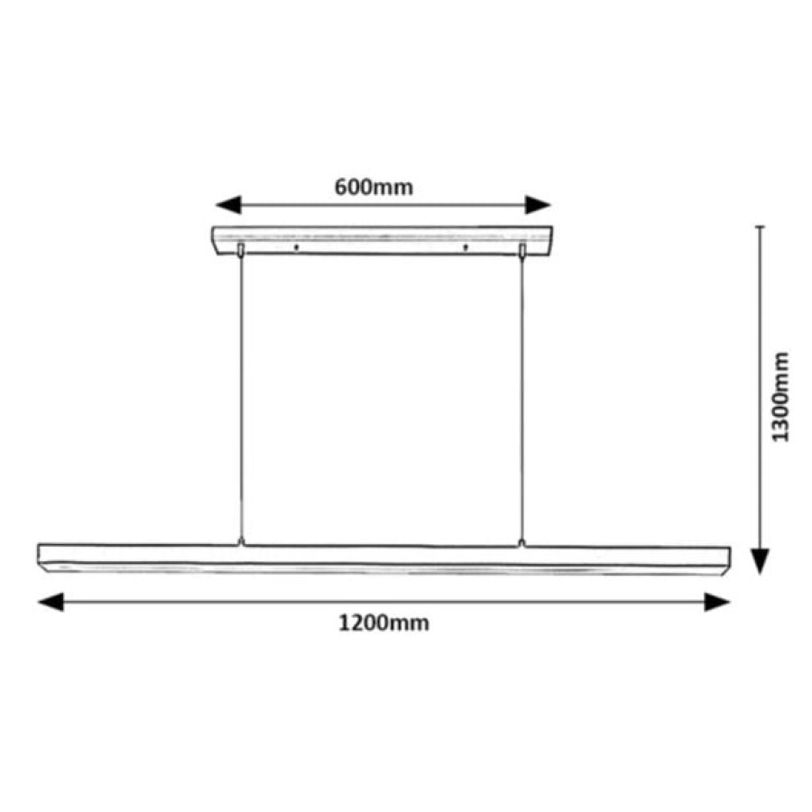 VISEČA SVETILKA RABALUX TARIK 30W L120CM - slika 5