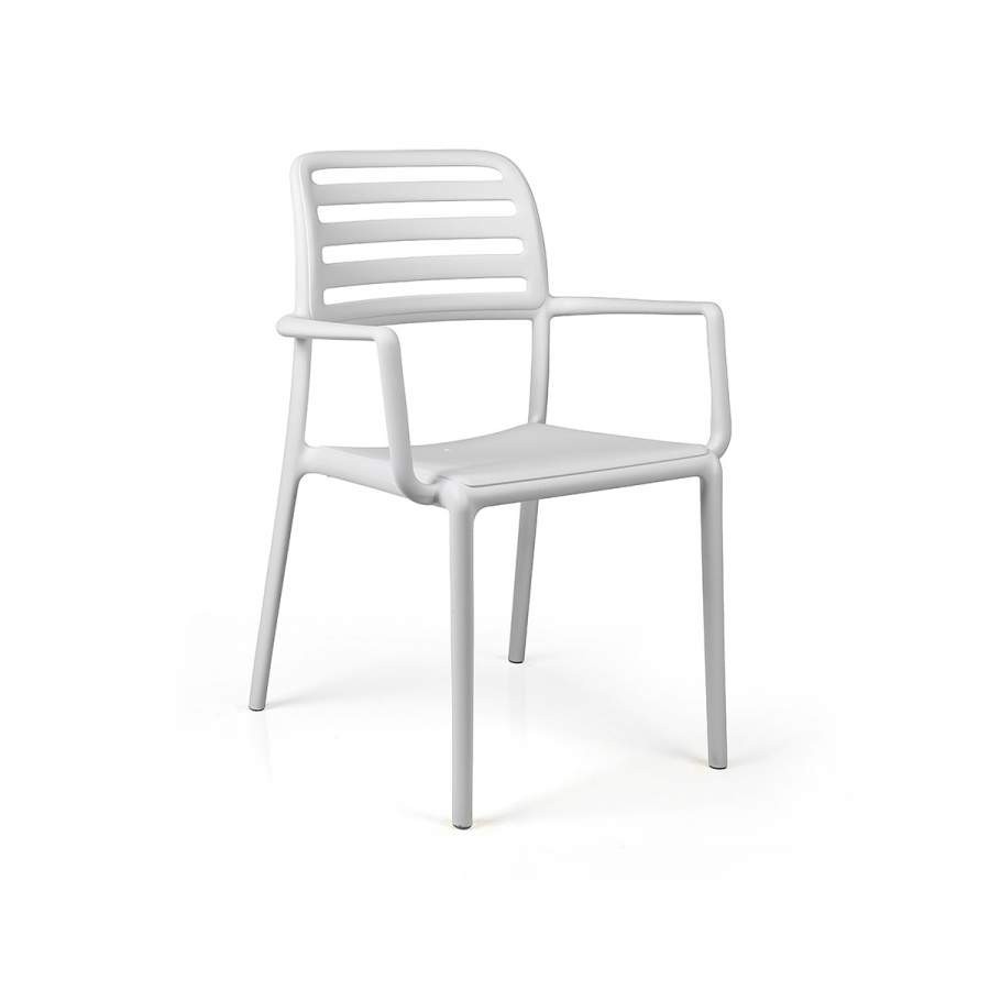 Vrtni stol COSTA, bianco - slika 3