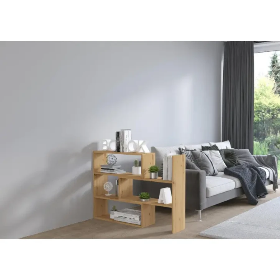 Dnevni regal KARI S je moderen in uporaben kos pohištva, ki bo privabil pozornost. Narejen je iz kvalitetnih materialov in je stabilen. Dimenzije: D: 125 cm x