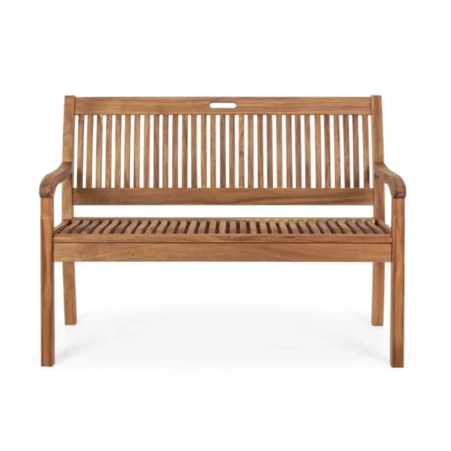 Klop 2P NOEMI ima strukturo iz lesa z oljnim zaključkom. Barva: - Akacijev les Material: - Les Dimenzije: širina: 120cm globina: 60cm višina: 88cm višina: