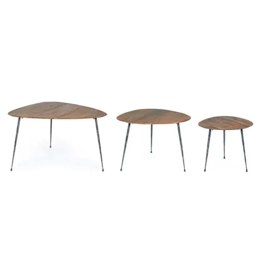 Klubske mizice BOSCAGE so elegantne mizice, ki se odlično podajo v vsak prostor. Dobavljive so v rjavo - črni barvni kombinaciji. Mizna plošča je narejena