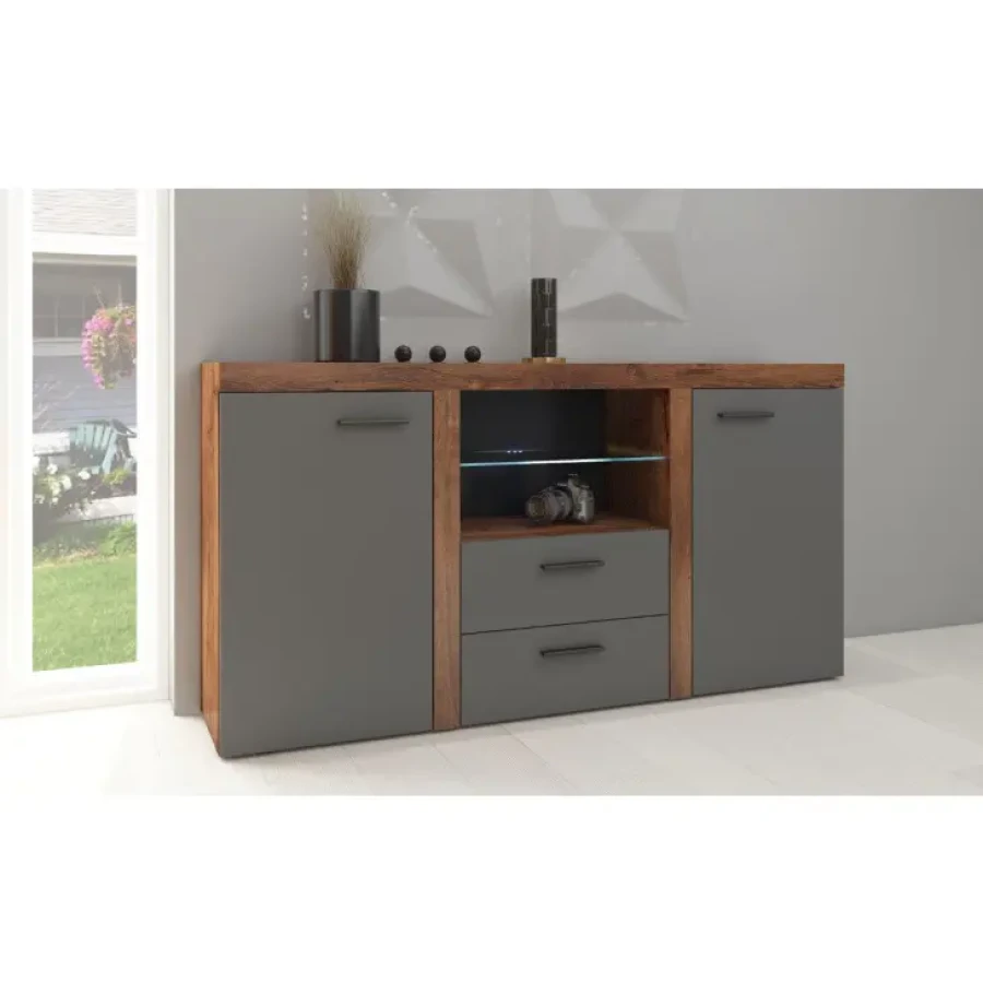 Komoda RUBA je eleganten kos pohištva,ki popestri vaš prostor s svojo eleganco in prefinjenostjo. Izdelana je iz kakovostne lahke betonske laminirane
