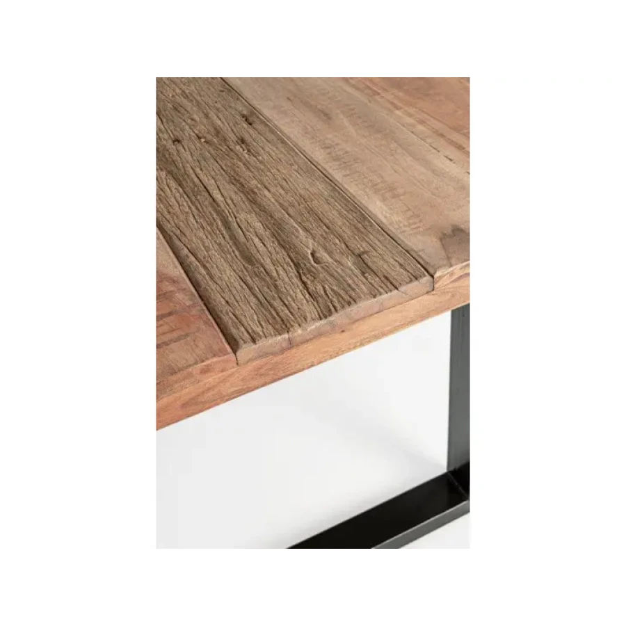 Kuhinjska miza NOTTINGHAM 180X90 je elegantna miza, ki je primerna za vsak prostor. Mizna plošča je narejena iz akacijevega lesa z kovinskimi nogami. S
