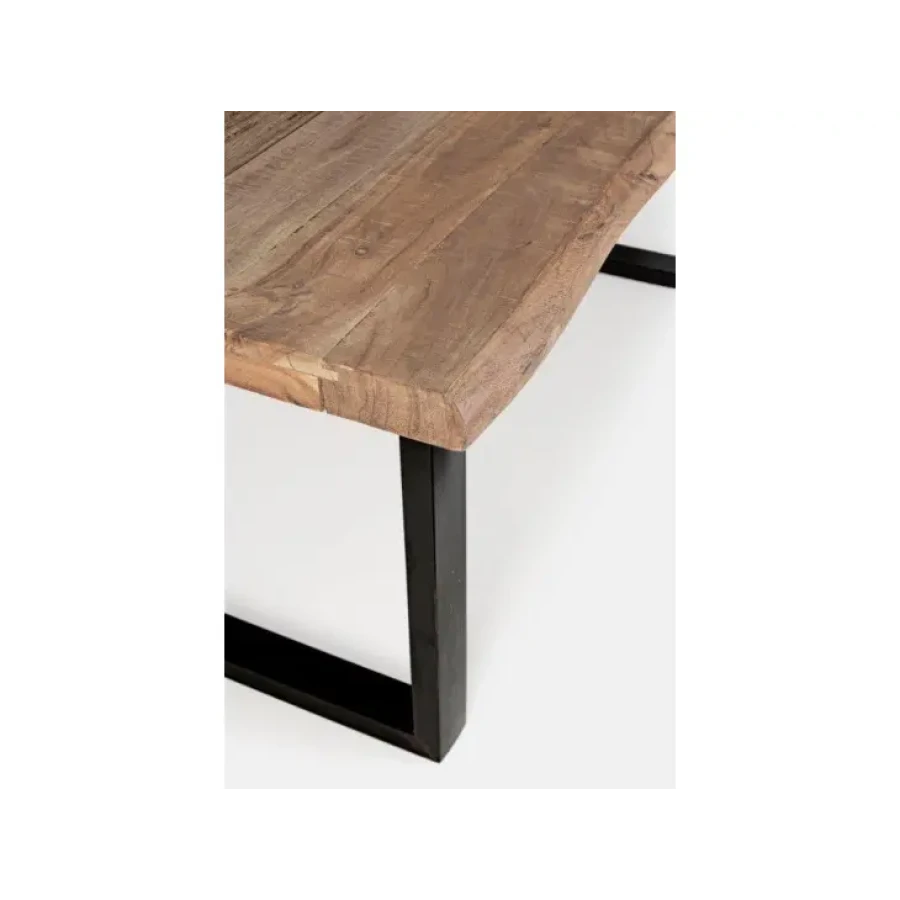 Kuhinjska miza NOTTINGHAM 180X90 je elegantna miza, ki je primerna za vsak prostor. Mizna plošča je narejena iz akacijevega lesa z kovinskimi nogami. S
