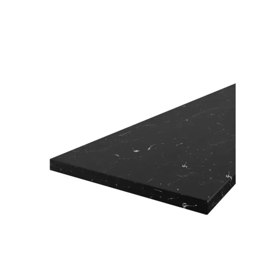 Kuhinjski blok MONIKA 180 cm je kuhinja v kombinaciji hrasta in črne barve. Kuhinja je izdelana iz oplemenitenih ivernih plošč debeline 16 mm in je