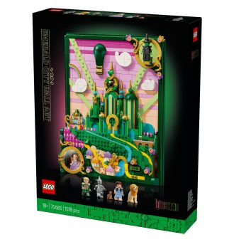 Svoj dom okrasi s kompletom LEGO&reg; Wicked Stenska umetnina Emerald City (75685).