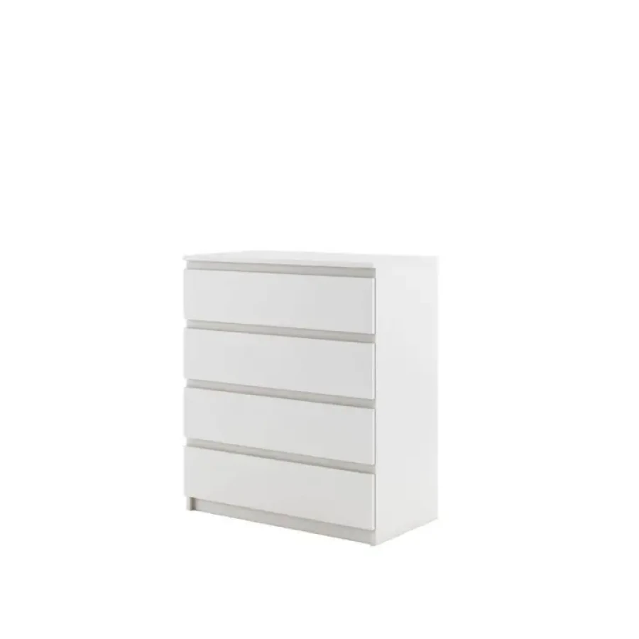 Predalnik EDI 2 je predalnik bele barve s štirimi predali. Odlično se poda v vsak prostor, saj ima moderne linije in brezčasen elegaten izgled. Material: -