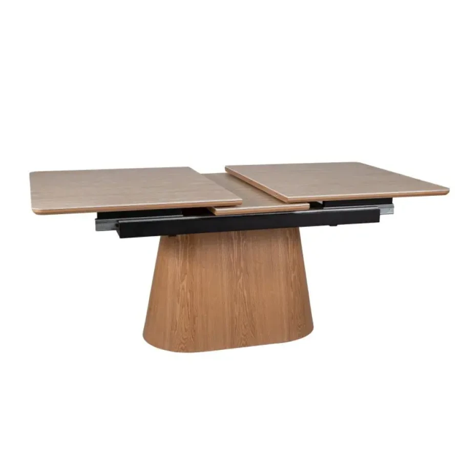 Raztegljiva jedilna miza MONAKO 2 je elegantna in moderna miza. Miza ima funkcijo raztezanja. Lahko jo imaste zloženo ali jo raztegnete do dolžine 200 cm.