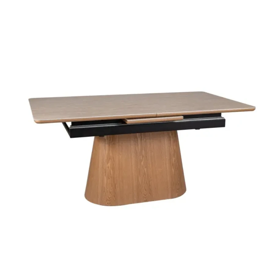 Raztegljiva jedilna miza MONAKO 2 je elegantna in moderna miza. Miza ima funkcijo raztezanja. Lahko jo imaste zloženo ali jo raztegnete do dolžine 200 cm.