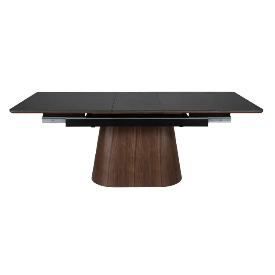 Raztegljiva jedilna miza MONAKO je elegantna in moderna miza. Miza ima funkcijo raztezanja. Lahko jo imaste zloženo ali jo raztegnete do dolžine 200 cm. Miza