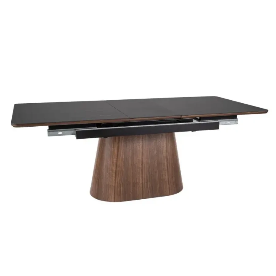 Raztegljiva jedilna miza MONAKO je elegantna in moderna miza. Miza ima funkcijo raztezanja. Lahko jo imaste zloženo ali jo raztegnete do dolžine 200 cm. Miza