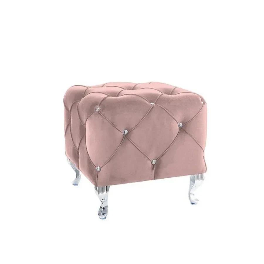Tabure Princeska mini, je eleganten kos pohištva, ki popestri vsak prostor. S svojo eleganco, da prostoru poseben čar. Narejen je iz žametnega blaga. V