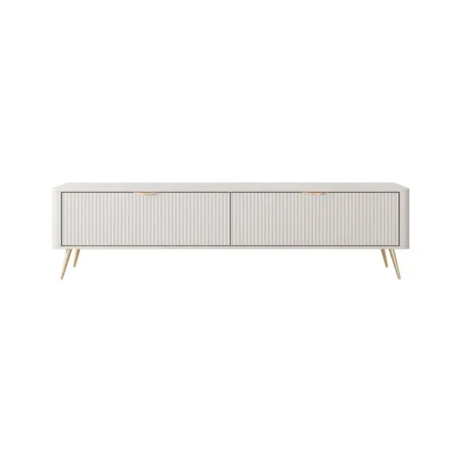 TV regal LILJA - 163, je eleganten kos pohištva, ki popestri vaš prostor s svojim luksuznim dizajnom. Narejen je iz kakovostnih materialov v barvi beige.