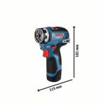 AKUMUL. UDARNI VRTALNIK BOSCH PROFESSIONAL GSR 12V-35 FC + DODATNE GLAVE - slika 7