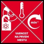 AKUMULAT. KOTNI BRUSILNIK EINHELL TE-AG 18/115 LI KIT POWER X-CHANGE - slika 12