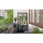 VITAVIA POLIS BALCONY GREENHOUSE 350 ESG STEEL FOUNDATION, BLACK - slika 9
