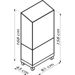 BALKONSKI RASTLINJAK VITAVIA POLIS HKP4MM ROLL FOUNDATION, BLACK - slika 4