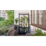 BALKONSKI RASTLINJAK VITAVIA POLIS HKP4MM STEEL FOUNDATION, BLACK - slika 6