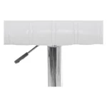 Barski stol BARCLAY bel . Barski stol BARCLAY bel ima strukturo iz jekla, sedalni del je narejen iz pene ki je oblečena v umeno usnje. Material: - Pena -