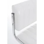 Barski stol BARCLAY bel . Barski stol BARCLAY bel ima strukturo iz jekla, sedalni del je narejen iz pene ki je oblečena v umeno usnje. Material: - Pena -