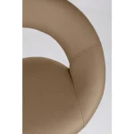 Barski stol CHEYENNE taupe . Barski stol CHEYENNE taupe ima strukturo iz kromiranega jekla in podložen sedež, oblečen v umetno usnje. Material: - Jeklo -