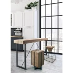 Barski stol GARRETT H70 . Barsrki stol GARRETT je narejen iz kovinskega ogrodja, sedišče je v videzu lesa. širina: 32cm globina: 32cm višina: 70cm