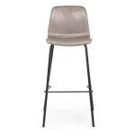 Barski stol KYRA dobavljiv v bež umetnem usnju s črnimi kovinskimi nogami. Dimenzije: širina: 39cm globina: 44cm višina: 103,5cm višina: 751cm višina