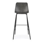 Barski stol KYRA vintage antracit . Barski stol KYRA vintage antracit je narejen iz polipropilena in prevlečen v umetno usnje ter ima jeklene noge. Dimenzije: