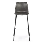 Barski stol KYRA vintage antracit . Barski stol KYRA vintage antracit je narejen iz polipropilena in prevlečen v umetno usnje ter ima jeklene noge. Dimenzije: