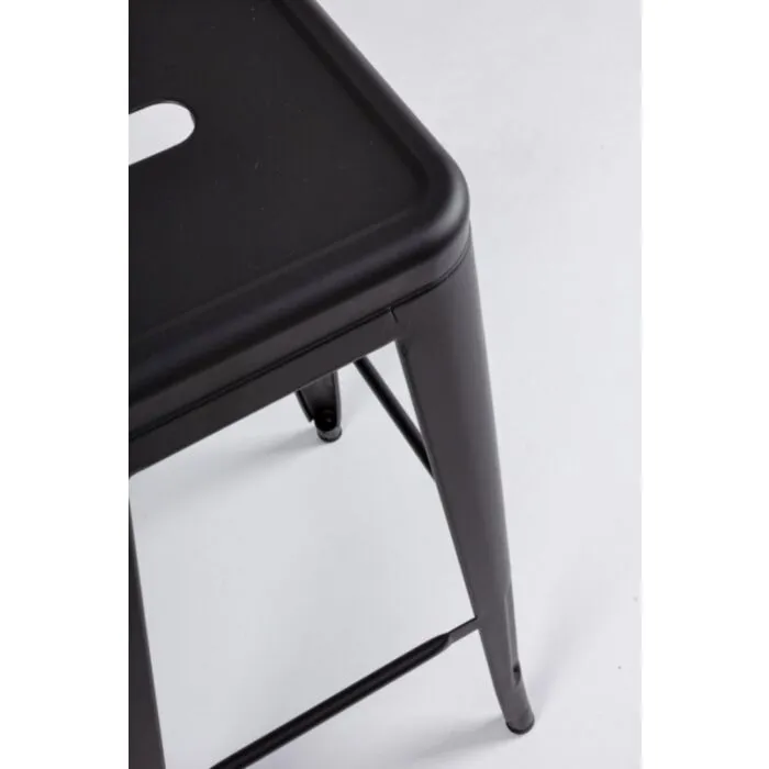 Barski stol MINNESOTA H76 črna . Barski stol MINNESOTA H76 črna je narejen iz kovine. Material: - Kovina Barva: - Črna Dimenzije: širina: 42.5cm globina: