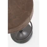 Barski stol PIPER VINTAGE rjava . Barski stol PIPER VINTAGE rjava ima kovinsko strukturo, sedalni del je iz poliuretanske pene in oblečena v umetno usnje.