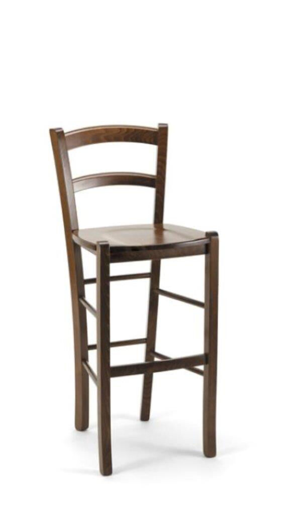 Barski stol VENEZIA - H73 z masivnim sediščem je kakovosten kos pohištva. Zagotavlja trpežnost in stabilnost. Stol je na voljo v dveh barvah in sicer v