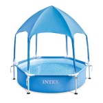 BAZEN S KOVINSKO KONSTRU. INTEX METAL FRAME 183X38 CM Z BALDAHINOM