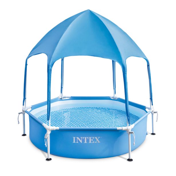 BAZEN S KOVINSKO KONSTRU. INTEX METAL FRAME 183X38 CM Z BALDAHINOM BAZEN S KOVINSKO KONSTRU. INTEX METAL FRAME 183X38 CM Z BALDAHINOM