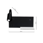 DEKORAT. STENSKA SVETILKA MILAGRO SHELF ČRNA 4W+5W+2W LED ML6344 NOČNA S POLIČKO - slika 8