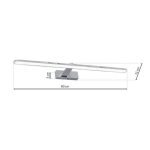 DEKORAT. STENSKA SVETILKA MILAGRO SPLASH KROM 80CM 16W LED ML5722 - slika 6