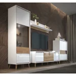 Dnevna soba SAMAR . Dnevna soba SAMAR je elegantna dopolnitev vašega dnevnega prostora in bo zagotovo privabljala poglede obiskovalcev. Kombinacija orehovega