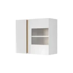 Dnevni regal AREK 2 . Dnevni regal AREK 2 je moderno oblikovan in elegantnega videza. Dobavljiv je v beli barvi visoki sijaj, ter izdelan v EU. Cena velja za