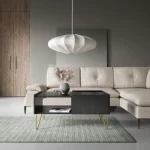 Dnevni regal ARMONY . Dnevni regal ARMONY je izjemno moderna in prefinjena kolekcija dnevnega pohištva. Dolge zlatne noge ji dodajo še dodatno eleganco.