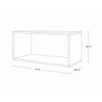 Dnevni regal BOX4 bela . Dnevni regal BOX4 bela, je moderen regal, ki je elegantnega videza. Regal je prostoren in praktičen ter bo popestril vaš dnevni