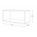 Dnevni regal BOX4 bela . Dnevni regal BOX4 bela, je moderen regal, ki je elegantnega videza. Regal je prostoren in praktičen ter bo popestril vaš dnevni