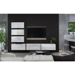 Dnevni regal BOX4 bela . Dnevni regal BOX4 bela, je moderen regal, ki je elegantnega videza. Regal je prostoren in praktičen ter bo popestril vaš dnevni