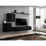 Dnevni regal DANI . Dnevni regal DANI modernega videza bo prava izbira za osvežitev vašega dnevnega prostora. Vrata omaric se odpirajo s push-click sistemom.